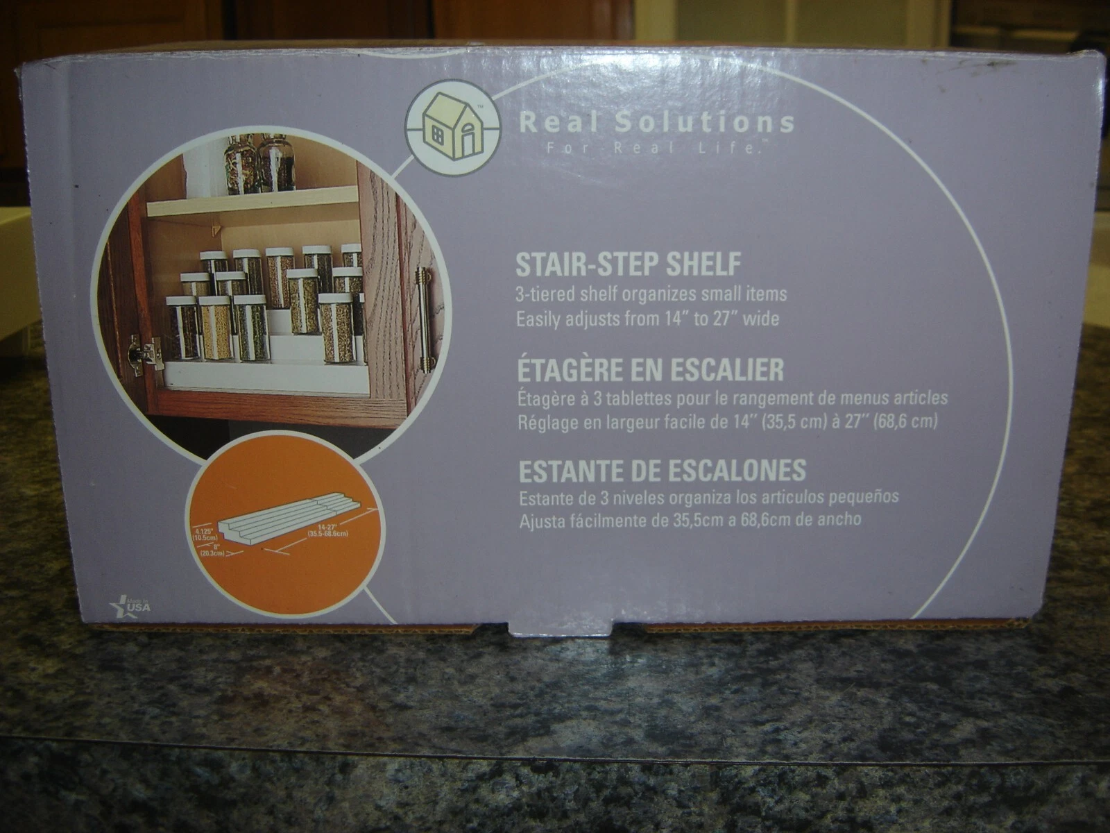 EXPANDABLE 3 TIER SPICE RACK