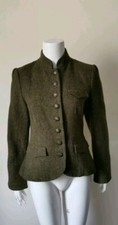 Madeleine Women's Jacket Size 10 Uk Green Virgin Wool Blazer