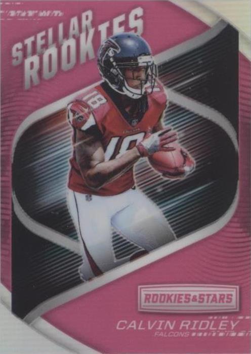 Calvin Ridley Rookie 2018 Panini Rookies & Stars - Stellar Rookies Calvin Ridley #SR-6 Pink ...
