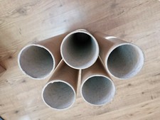 5 Papprollen Pappröhren Papphülsen zum basteln 50cm lang Durchmesser 8cm