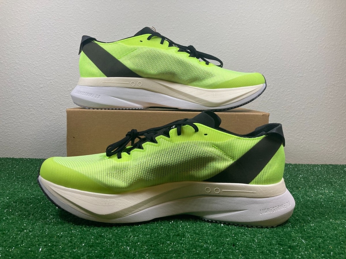 Size 13 - adidas Adizero Boston 12 Lucid Lemon Black for