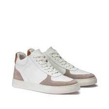 La Redoute Leather High Top Trainers UK 6.5 EU 40 Leopard Print RRP £75