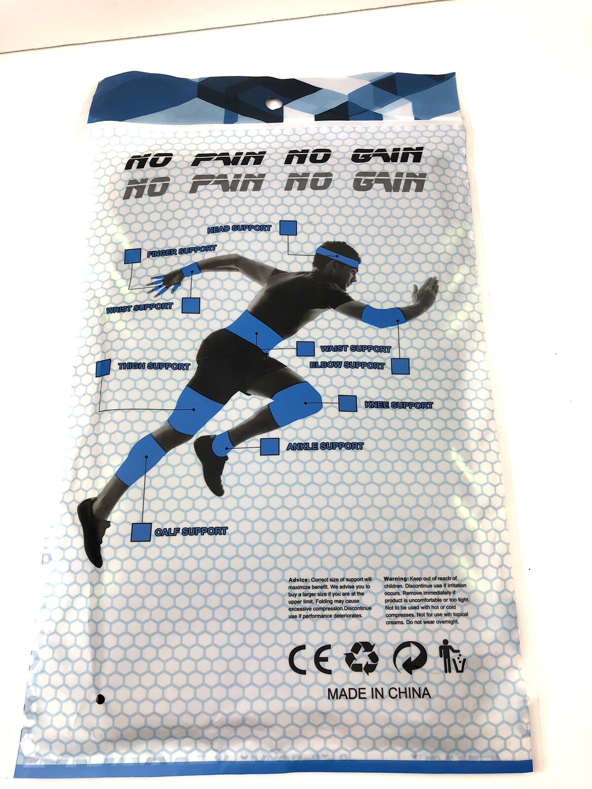 Black & Yellow Stretchable Knee Compression Sleeve with Gel Pad for Athletes