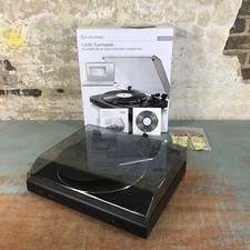 Brookstone IConvert USB Turntable MP3 Converter Record Player LP Tuner Radio