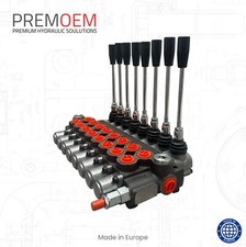 (Hand-) Steuerventil Hydraulikventil Steuerblock 45 L 8-fach 3/8" Anschlüsse