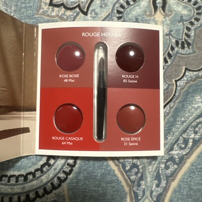 Hermes Lipstick Samples - 4 Colors (2 Matte & 2 Satin) BRAND NEW
