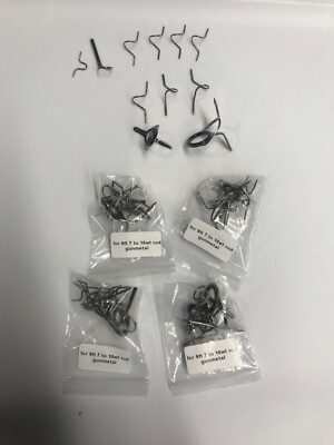 5 sets 11pc Snake fly guide sets for 7-10 wt. rods Gunmetal