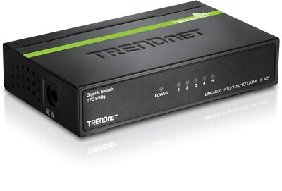 TRENDnet 5-Port Mini Gigabit Switch, TEG-S50g, GREENnet Technology, NDAA + TAA