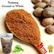 Nutmeg Powder 100% Pure Natural Ground & Whole Spice Myristicaceae Nuez Moscada