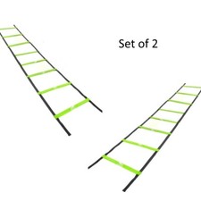2 x 4m Speed Exercise Sport Football Agility Training Ladders - 4 metres long