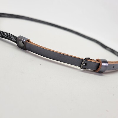 J Jill leather belt J. Jill Genuine Leather Belt Dark Brown Braided Detail  main image 3