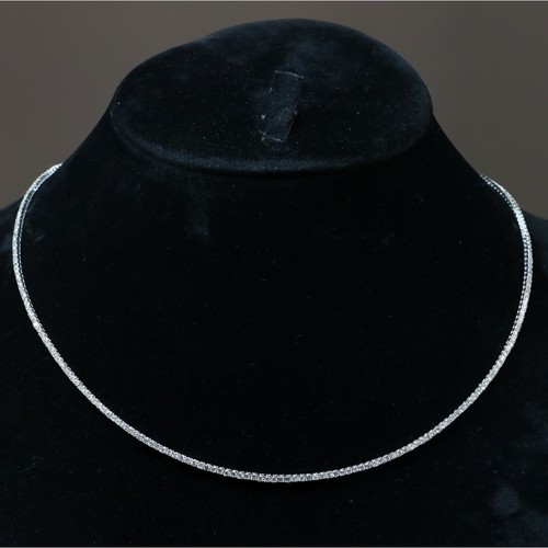 Natural Diamond Tennis Necklace 