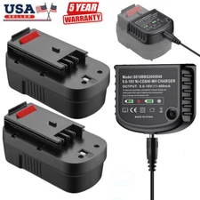 18V Battery &Charger 3.7Ah HPB18 for Black and Decker 18V FS18FL FSB18 Firestorm