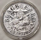 1oz Blackbeard Pirate Edward Teach Queen Anne's Revenge BU Silver Round Coin