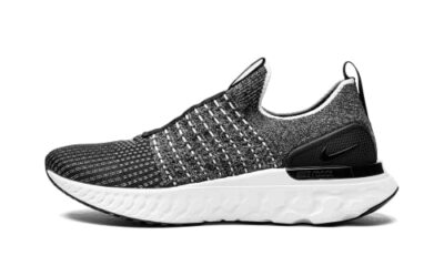 Nike Womens React Phantom Run FK 2 Grey Black Sz 5.5 CJ0280 002 Running Shoes