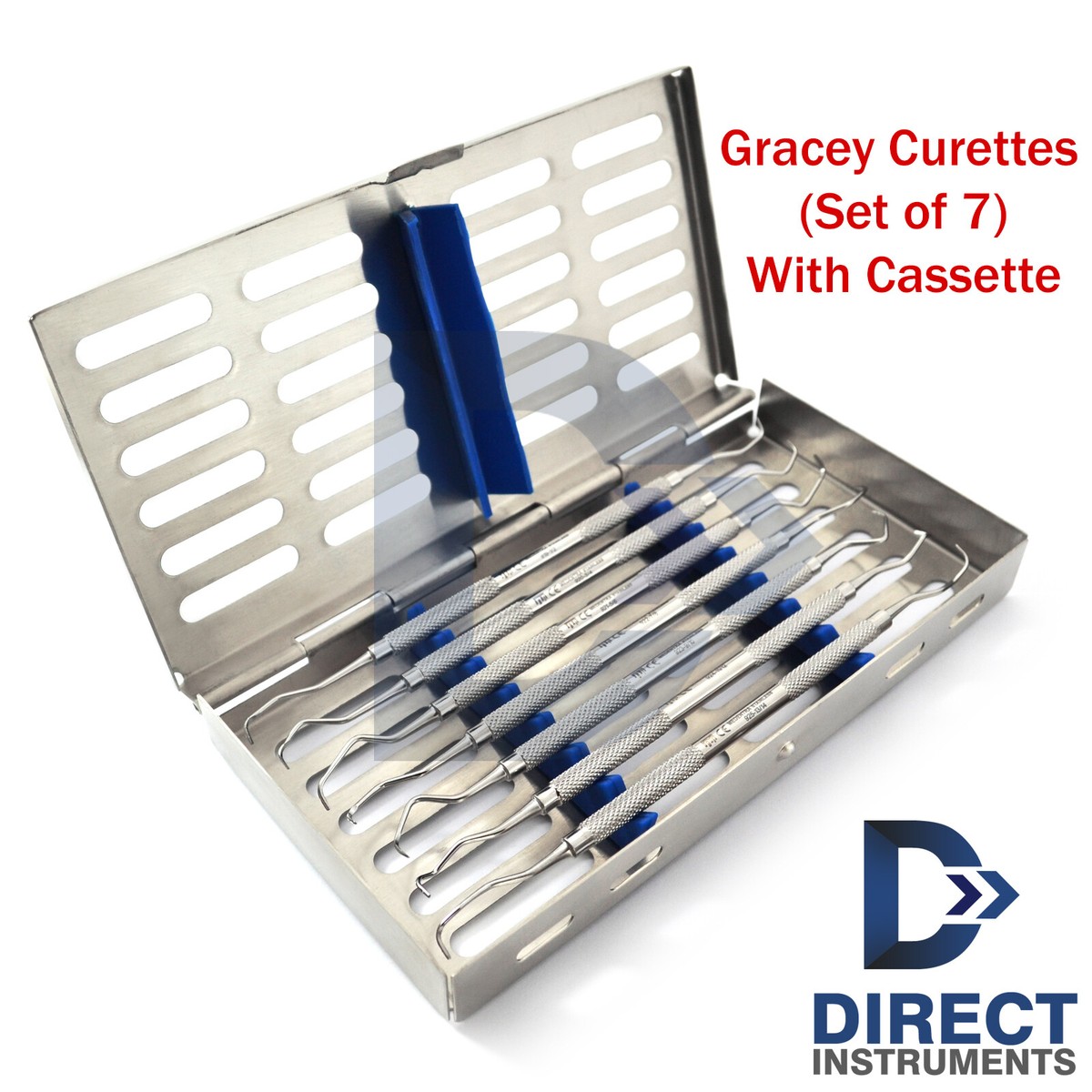 Titanio Rivestito Dentistico Gracey Curettes Set Di 7
