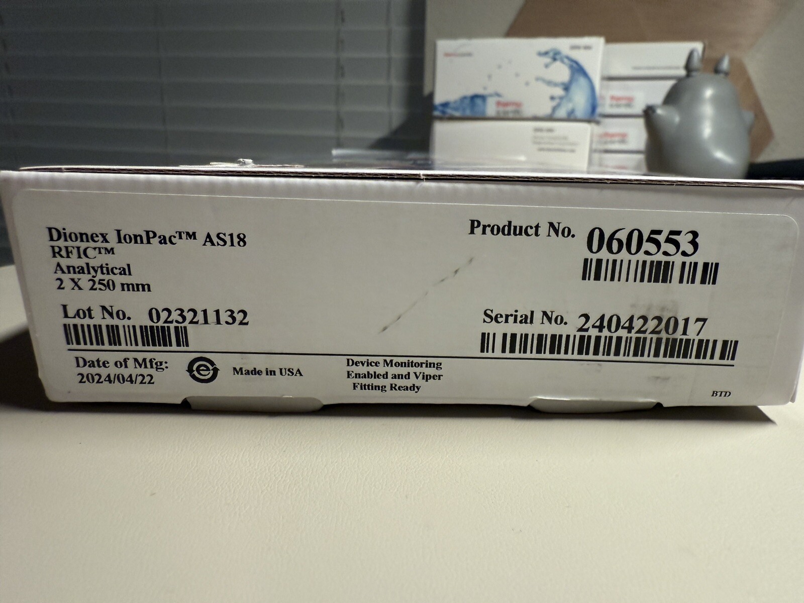 Brand New Sealed Thermo Scientific Dionex AS18 Analytical Column 2x250mm 060553