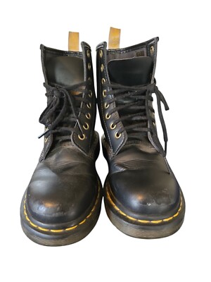 Doc Dr. Martens 14045 Black Combat Boots Women's Size 6 Men's 5