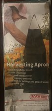 BOSMERE GREEN Large Harvesting Apron Large Pouch Button Fastenings Garden Waste