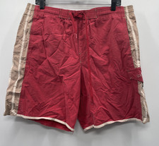 Speedo Men's Polyester Multicolor Color Block Olympics Swim Trunks Size Medium