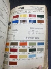 1977 AMC and International Commercial Colors Paint Chip Sheet Only, Ditzler PPG 