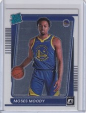 2021-22 OPTIC RATED ROOKIE RC MOSES MOODY GOLDEN STATE WARRIORS GE-3159