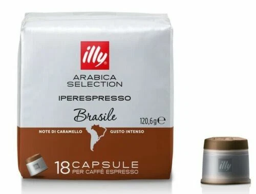 216 CAPSULE CAFFE' ILLY IPERESPRESSO BRASILE ARABICA SELECTION GUSTO INTENSO