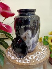 Running Free Horses Cremation Urn for Human Ashes Adult Funeral Christmas Decor