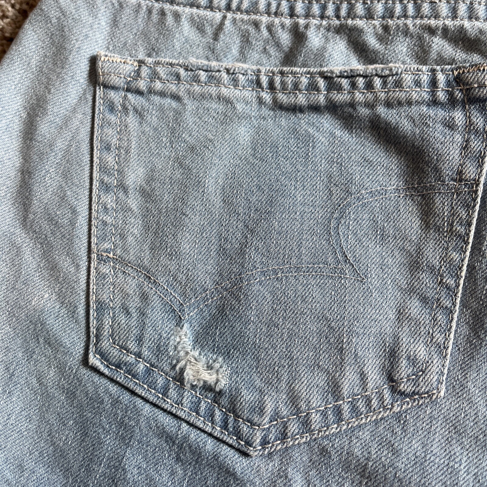 Big Star Jean Shorts Distressed Washed Raw Hem Womens Size 25 Waist 29 - View 10