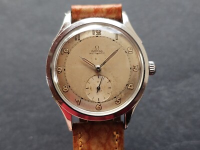 Omega Bumper Automatic, 1947s, 35 mm, Oryginal, ref. C2583-4, dial bi-color