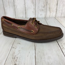 Perth Leather Slip-on Boat Shoes Timber 