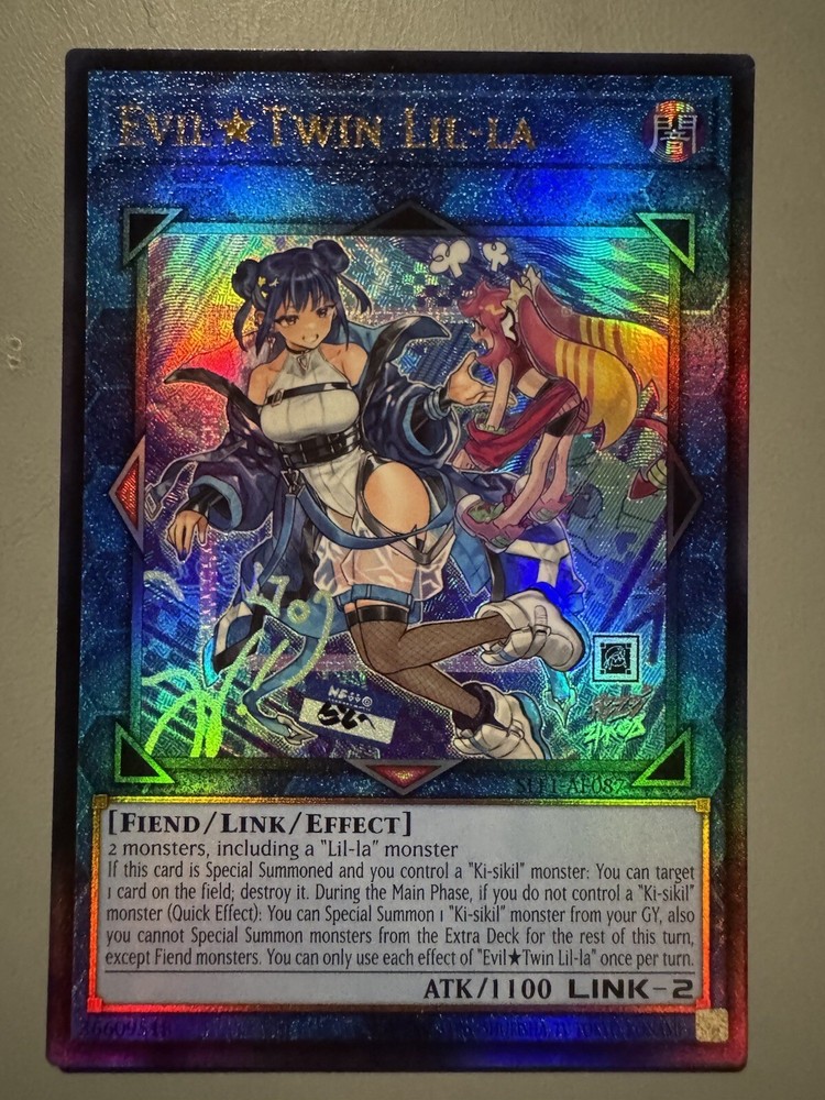 YUGIOH EVIL TWIN LIL-LA (ALT ART) ASIA ENGLISH SLF1-AE087 ULTIMATE RARE