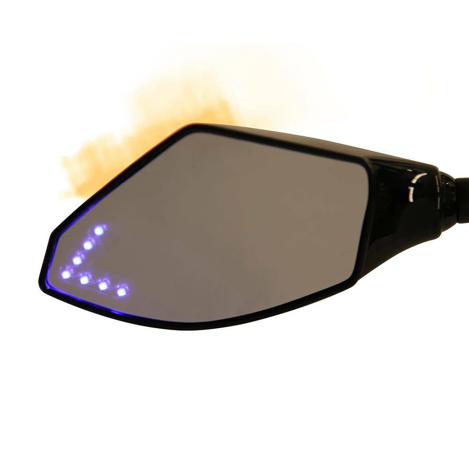 Espejos retrovisores LED para Yamaha YZF R1 R6 600R FZ6 2005 2006 2007 2008 2009 Foto 3 de 4