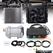 Dc 12v Universal Electric Coolheat Underdash Air Conditioner Compressor Ac Kit