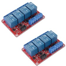 2pcs 4 Channel 5V Relay Module with Optocoupler High or Low Level Trigger Exp...