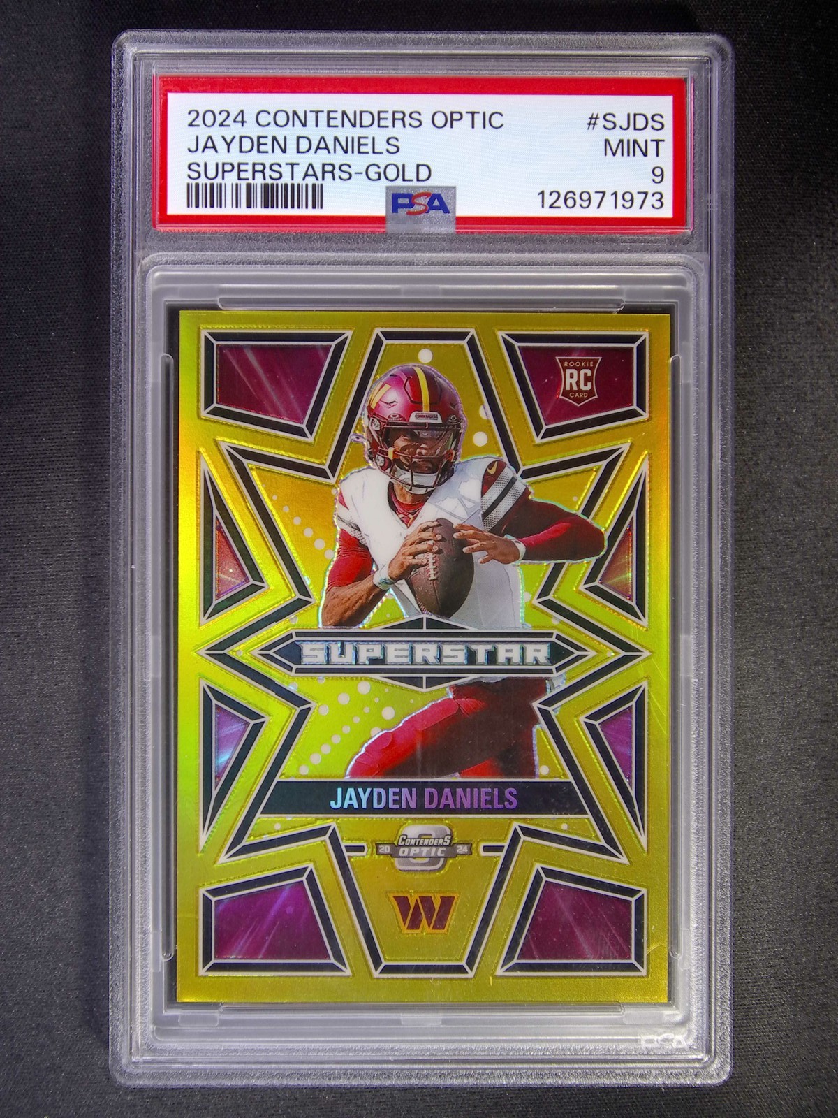 Jayden Daniels Panini Contenders Optic Superstars #SJDS Gold