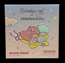 💖 The Crème Shop x Little Twin Stars Dream Cloud 9-Color Palette 🌈✨ Vegan 💫