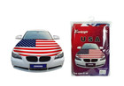 USA Flag Car Hood Cover Hood Cover Durable Weatherproof Universal Fit Car