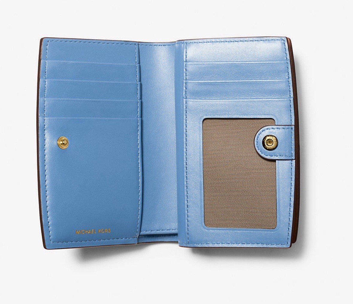 NWT MICHAEL MICHAEL KORSBryant Medium Pebbled Leather Wallet