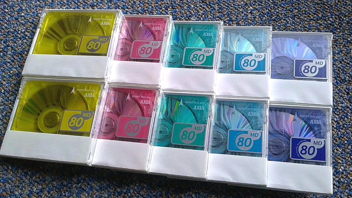 Lot de 2 MD NEUFS MiniDisc Fnac 80 min - France