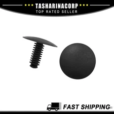 Piece of 50 Black Car Plastic Push Rivet Fastener Bumper Clips Fit 5x4.5mm Hole