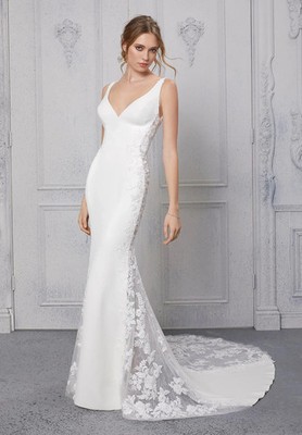 Mori Lee Brautkleid Style Carrie 5919 Größe 14 Ivory NEU!