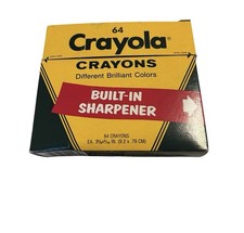 Vintage Crayola Binney & Smith Brilliant Colors Built In Sharpener Box READ