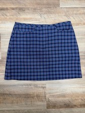 Vintage ESPRIT Y2K 90s Preppy Plaid Mini Skirt with Pockets  Size 7 / 8
