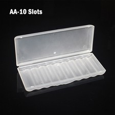 1Pcs Battery Plastic Case Storage Box Hard Plastic Case For 10 AA AAA Batteries