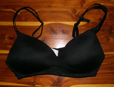 aerie sunnie wireless black bra size 36c nwt