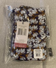 Vera Bradley PAWPAW FLOWER Essential Zip Wristlet NWT 50727 22006 6.75x4