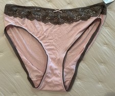 Soma Rayon From Bamboo Lace High Leg Brief pink Romance/Mocha Size Large