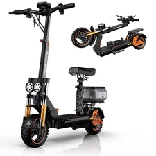 Ruitoo 1600W Electric Scooter with Seat for Adults 34MPH Double Shock Absorption