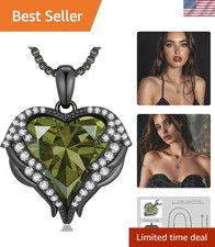 Beautiful Angel Wings Birthstone Necklace - Jewelry Gift for Special Occasions